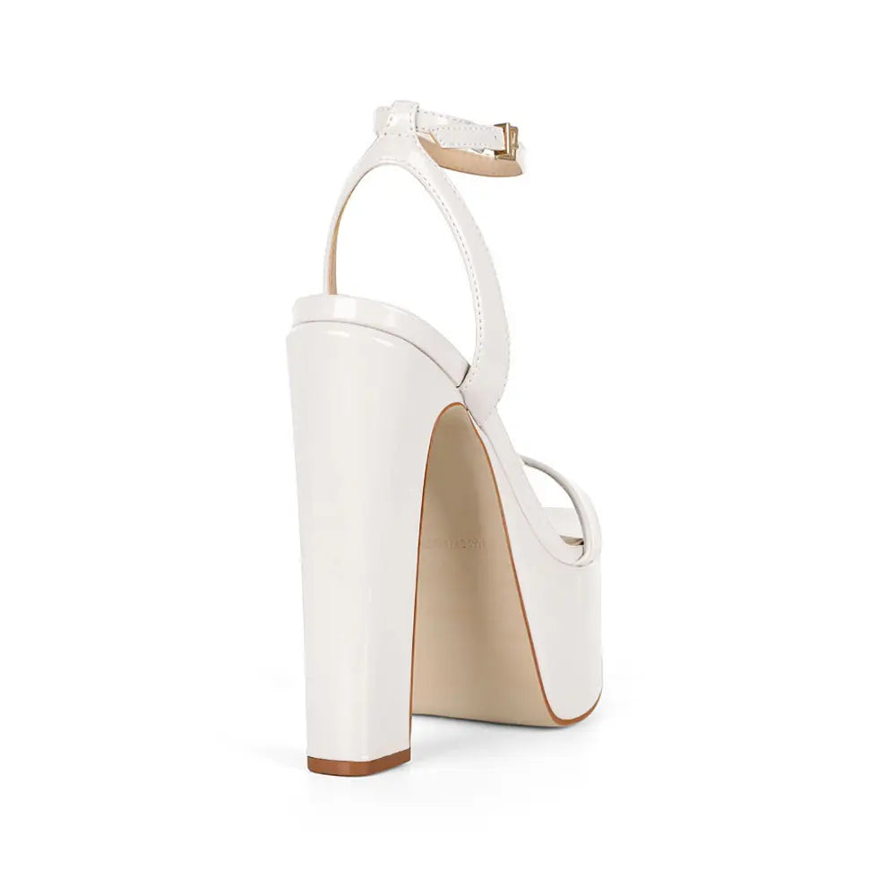 Darla Platform Sandal White Patent Leather – view 2