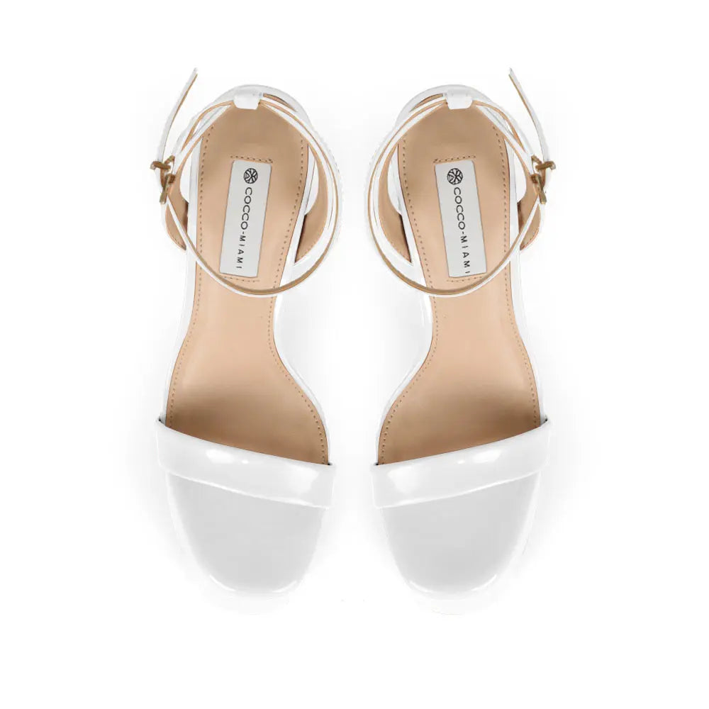 Darla Platform Sandal White Patent Leather – view 4