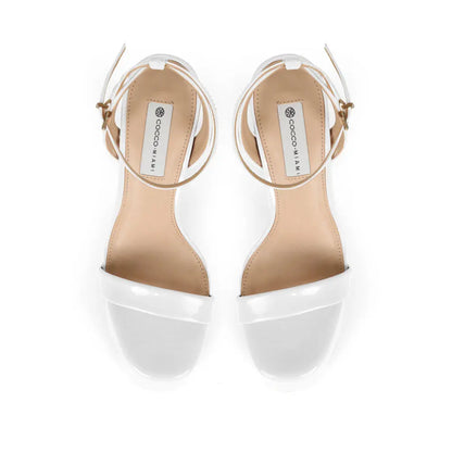 Darla Platform Sandal White Patent Leather – view 4