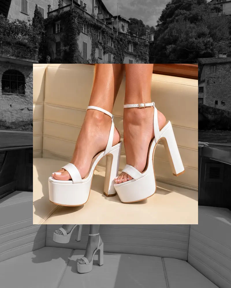 Darla Platform Sandal White Patent Leather – view 5