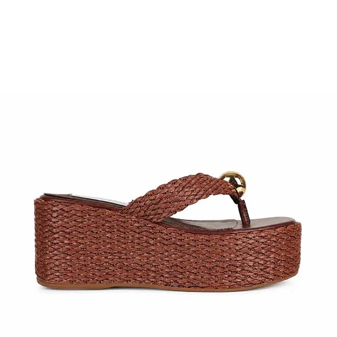 Starla Platform Sandal Brown