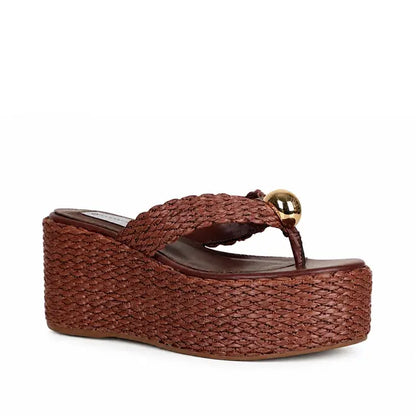 Starla Platform Sandal Brown