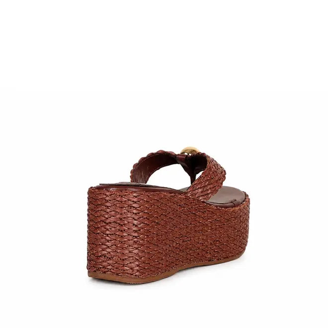 Starla Platform Sandal Brown