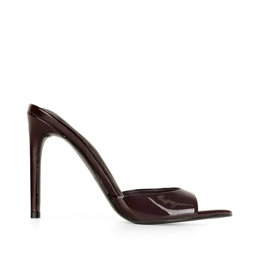 Lunara Mule Brown Patent Leather