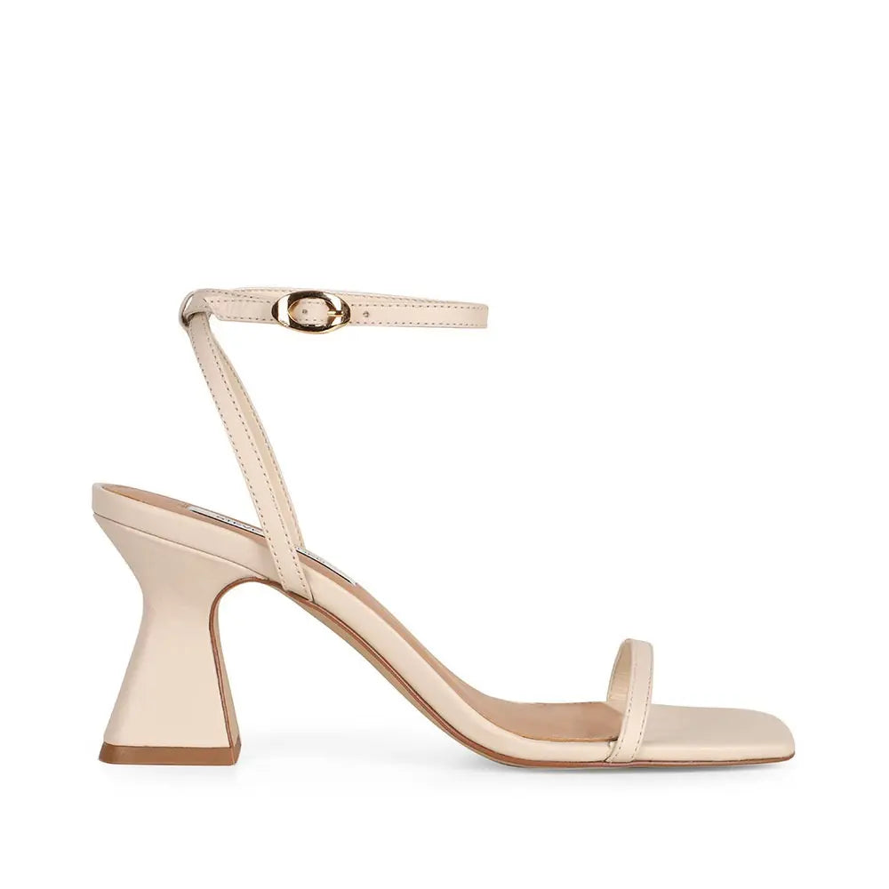 Clara Ankle-Strap Sandal Off White Leather