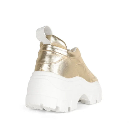 Stacy Sneaker Gold Metallic Leather