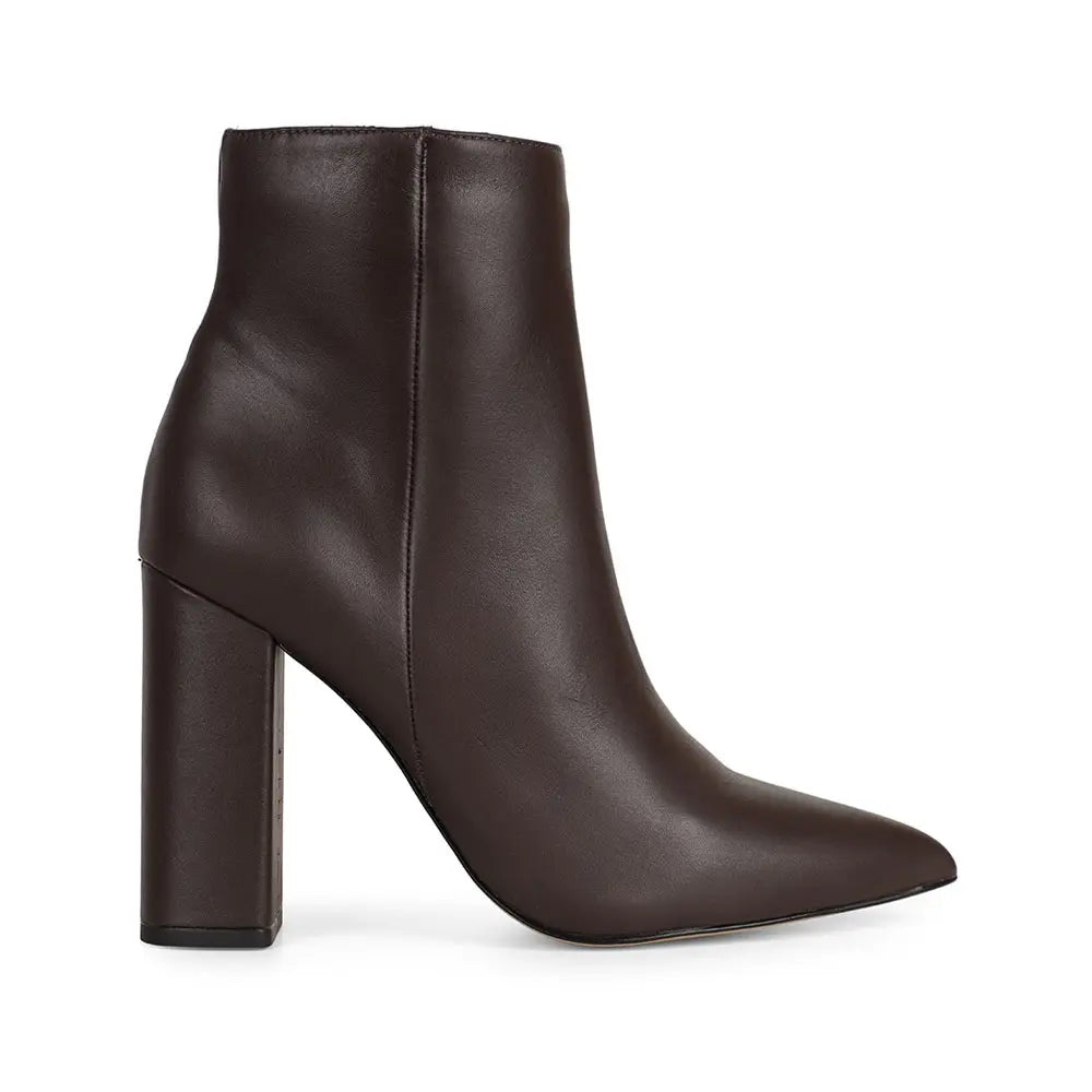 Noticed Ankle Boot Brown Leather