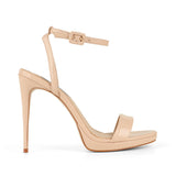 Ananda Platform Sandal Nude Patent Leather