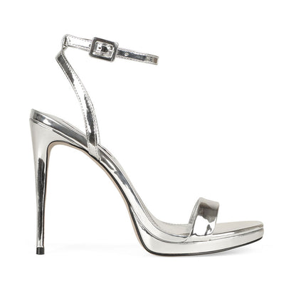 Ananda Platform Sandal Silver Patent Leather