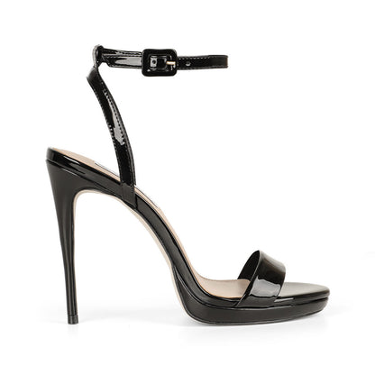 Ananda Platform Sandal Black Patent Leather
