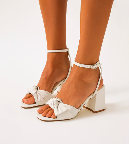 Angel Sandal Leather White