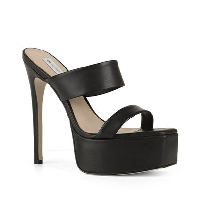 Arianna Platform Leather Black, view 3
