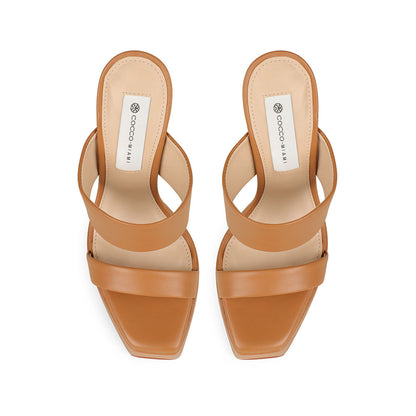 Arianna Platform Leather Almond, view 4