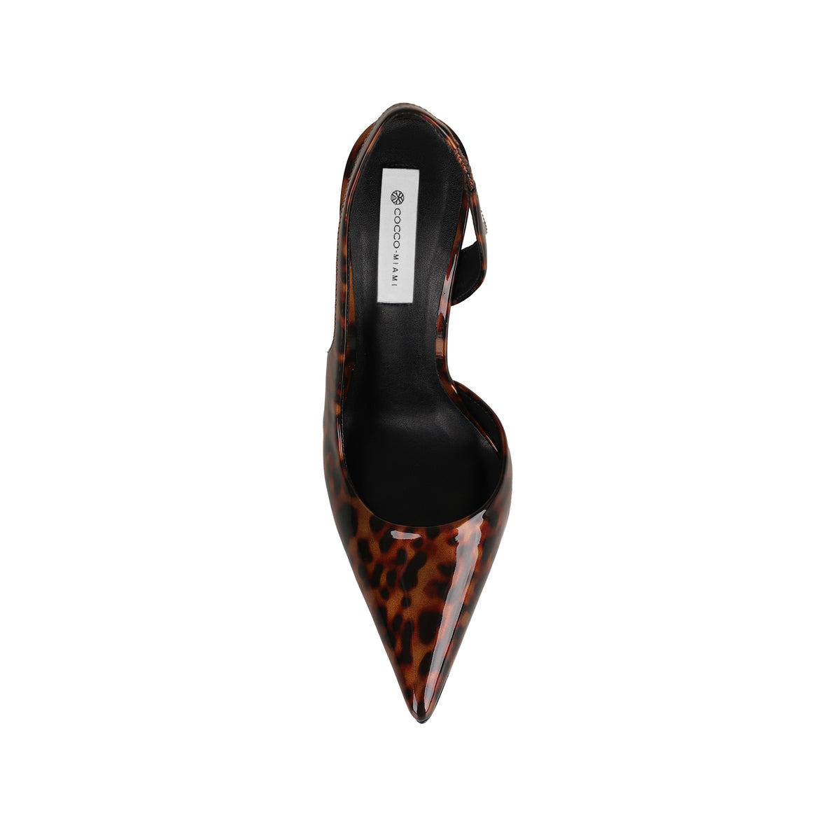 Athena Slingback Pump Leopard Patent Leather