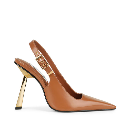 Aurora Pump Almond Leather