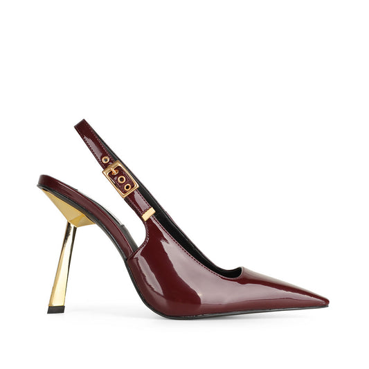 Aurora Pump Cherry Leather