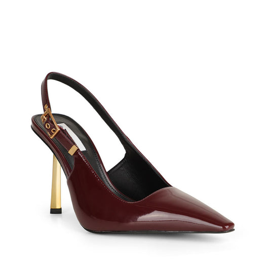 Aurora Pump Cherry Leather
