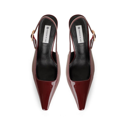 Aurora Pump Cherry Leather, view 4