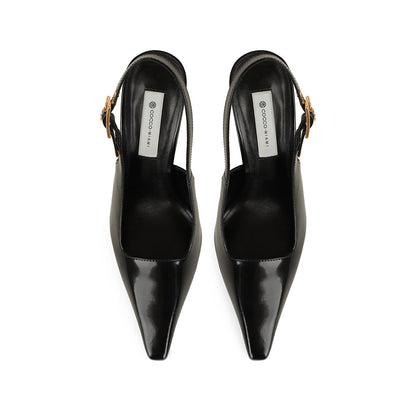 Aurora Pump Black Leather, view 4