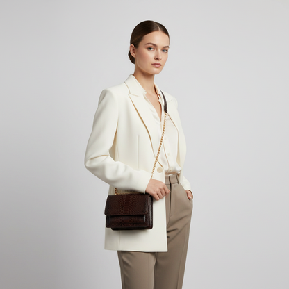Blair Brown Snake leather bag, view 2