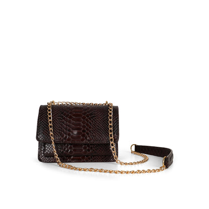 Blair Brown Snake leather bag