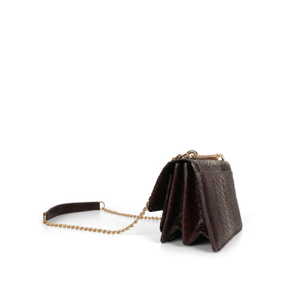 Blair Brown Snake leather bag, view 5