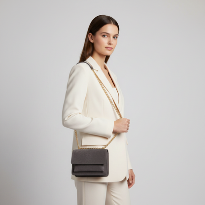 Blair Gray Suede Bag, view 2