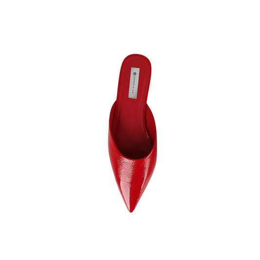 Capri Mule Red Patent Leather