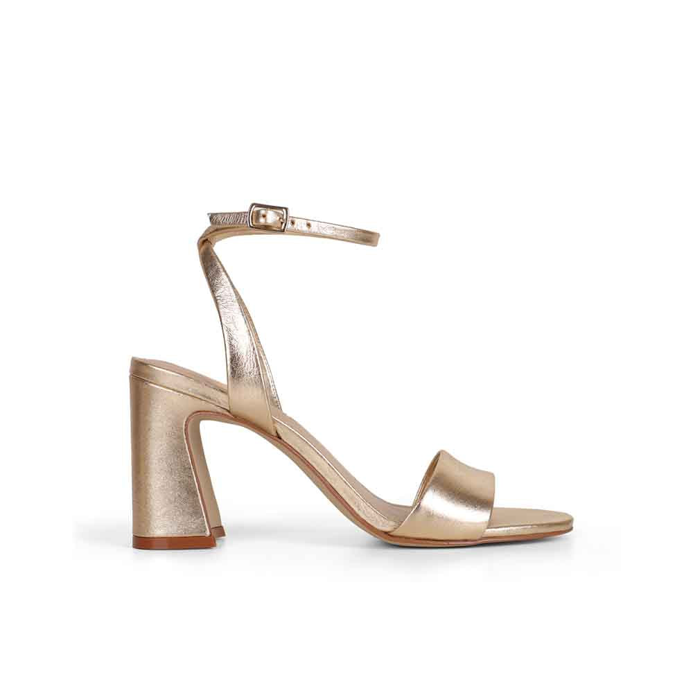 Carol Sandal Gold Leather