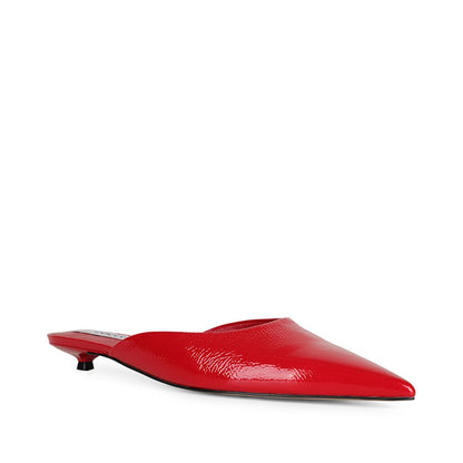 Capri Mule Red Patent Leather, view 3