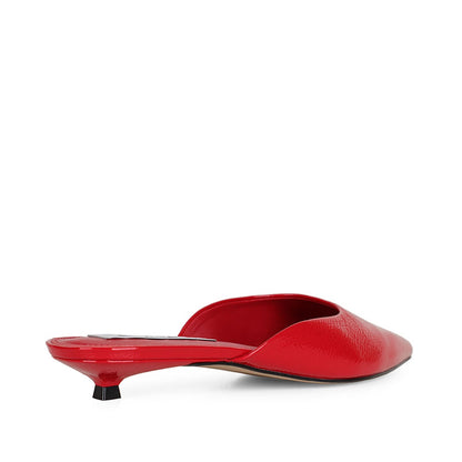 Capri Mule Red Patent Leather, view 5