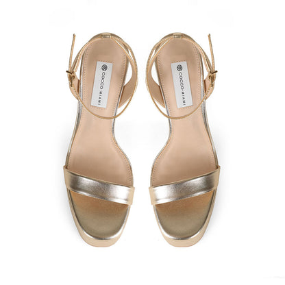 Darla Platform Sandal Gold, view 4
