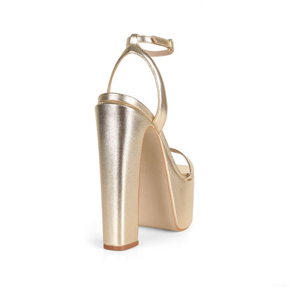 Darla Platform Sandal Gold, view 5