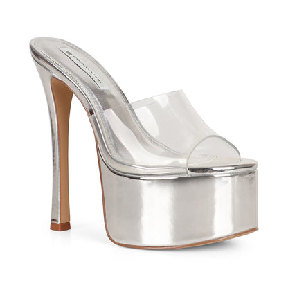 Debbie Platform Clear Vinyl, view 3