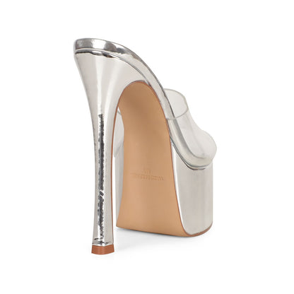 Debbie Platform Clear Vinyl, view 5