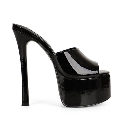 Debbie Platform Black Patent Leather