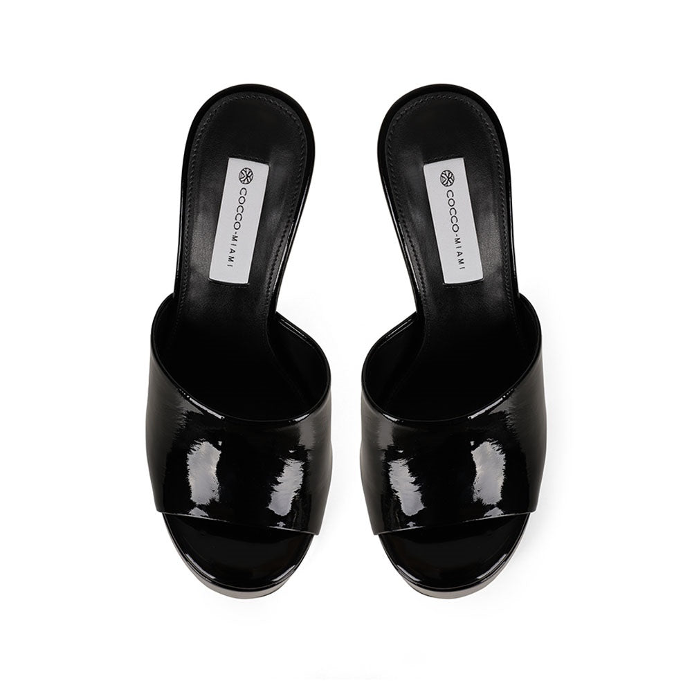 Debbie Platform Black Patent Leather