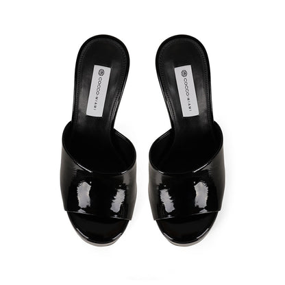 Debbie Platform Black Patent Leather, view 4