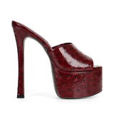 Debbie Ostrich-Effect Platform Ruby