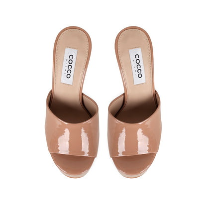 Debbie Platform Nude Patent Leather, view 4