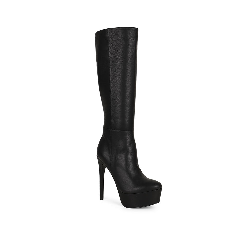 Eloah Tall Boot Black Leather