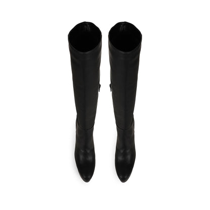 Eloah Tall Boot Black Leather, view 4
