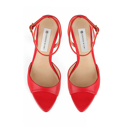 Estella Sandal Leather Red, view 4