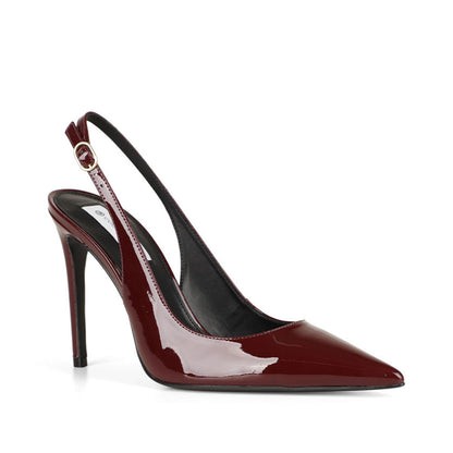 Fran Slingback Pump Cherry Patent Leather, view 3