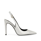 Fran Slingback Pump Leather Gray