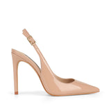 Fran Slingback Pump Nude Patent Leather