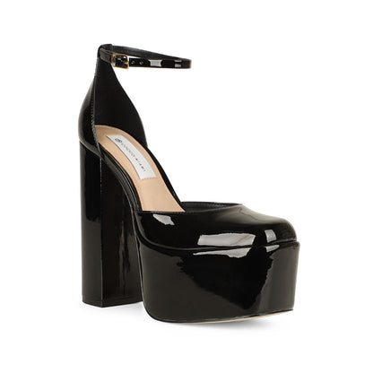 Gwen Platform Sandal Black Patent Leather, view 2