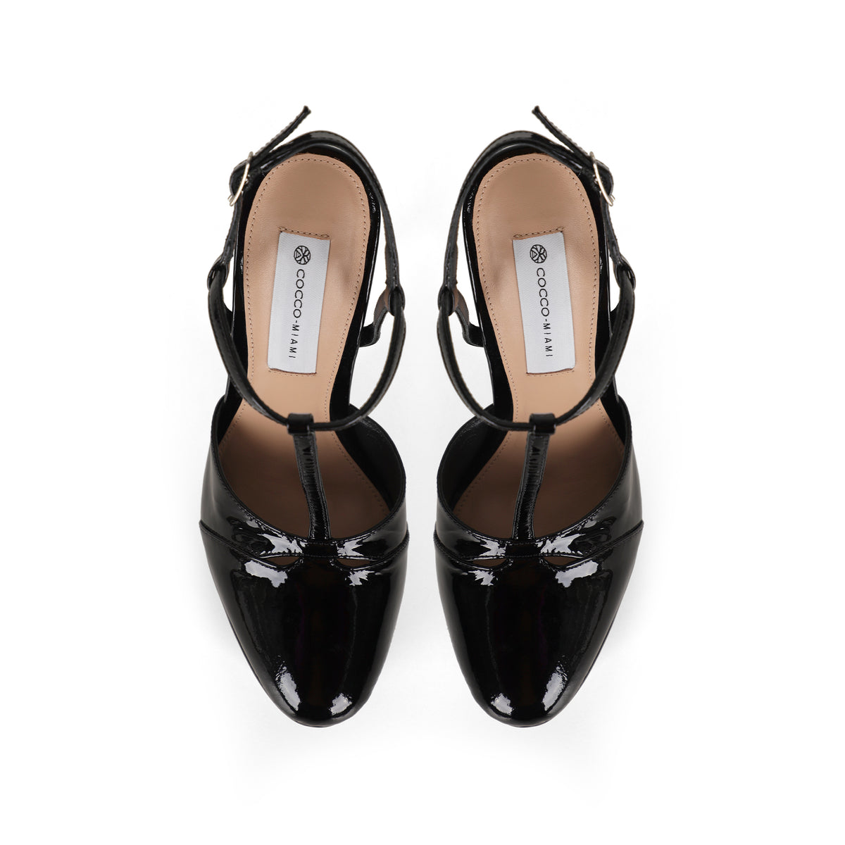 Maite Platform Sandal Black Patent Leather
