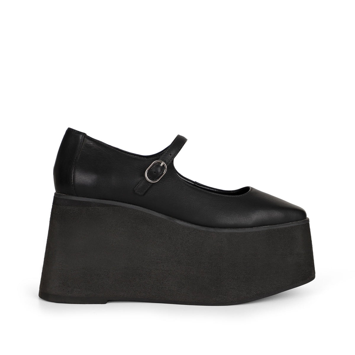 Tamara Platform Black Leather