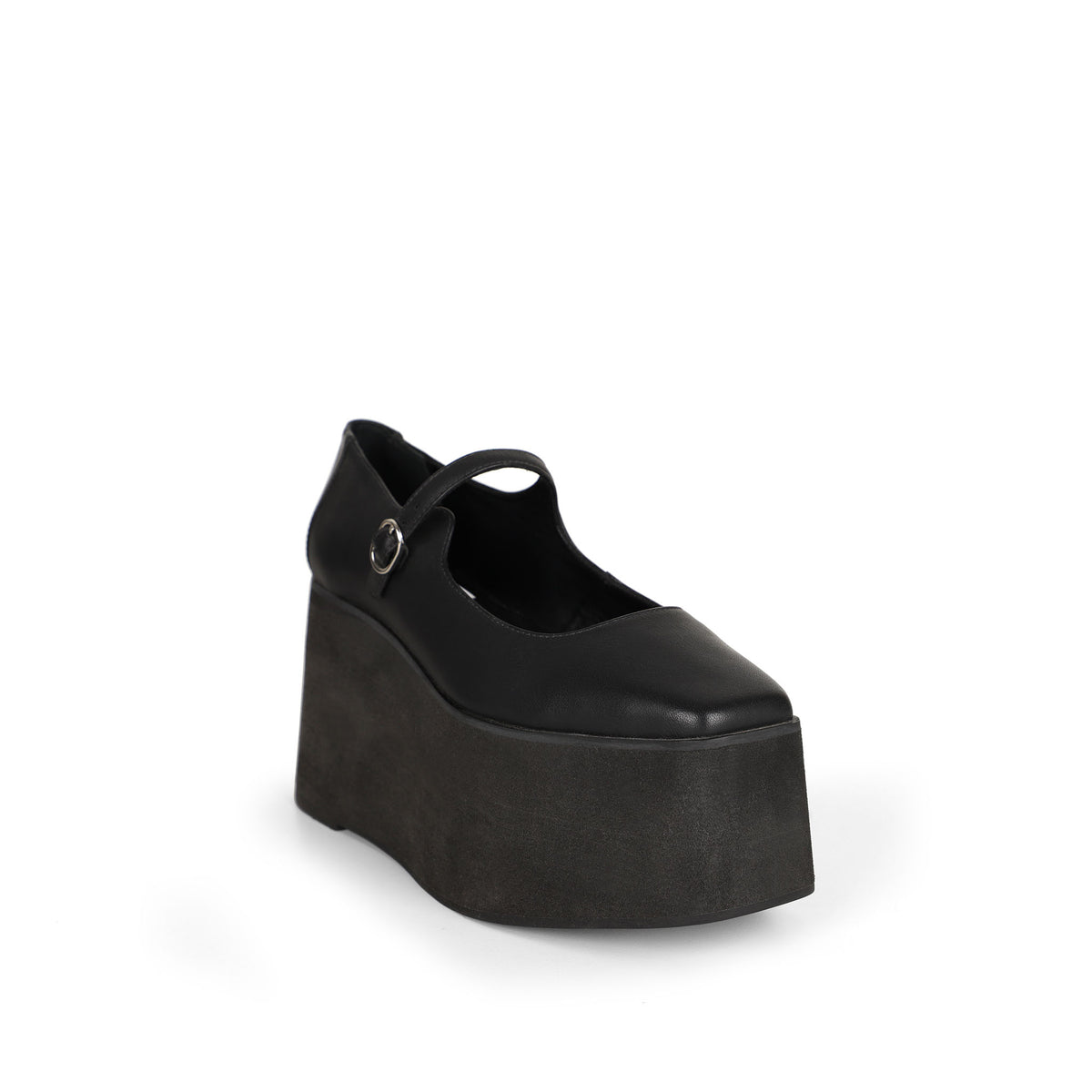 Tamara Platform Black Leather